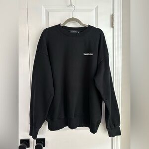 TALENTLESS Men’s Black Crewneck Logo Sweatshirt Size Medium